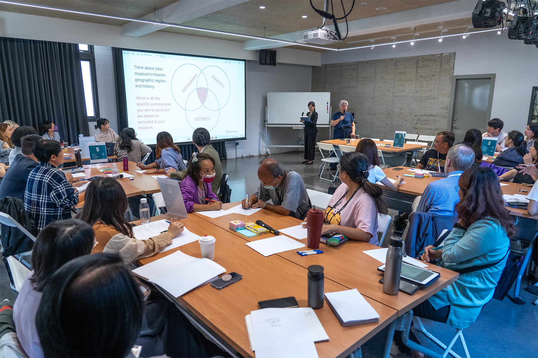 Participants figured out their target communities, with geography, identity, and affinity taken into account. (Photo by FIHRM-AP)